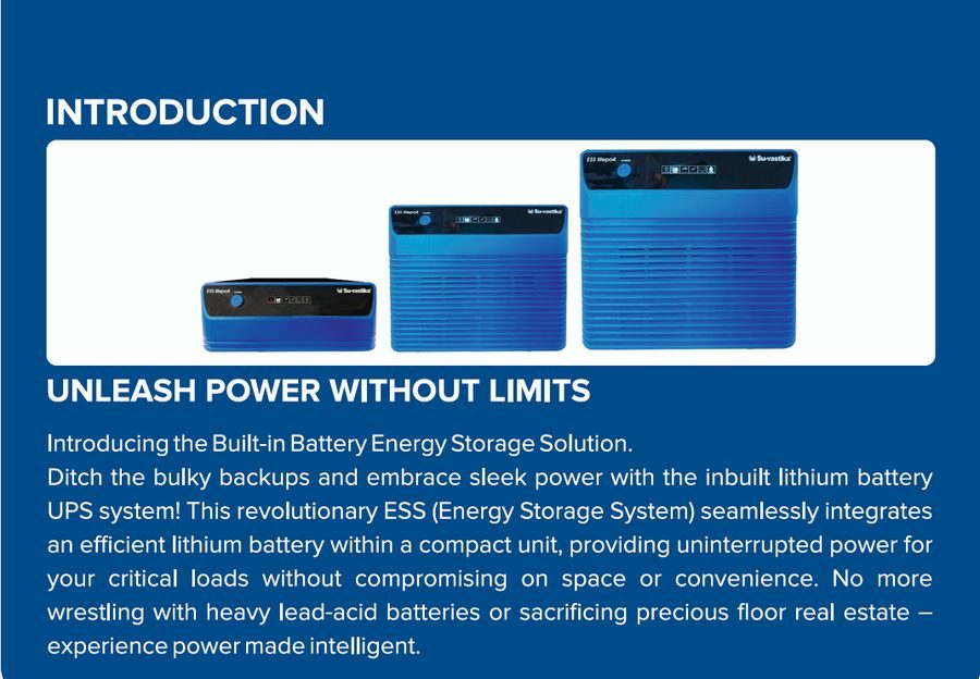 AI based Inverter/UPS: Revolutionizing Energy Storage Systems
